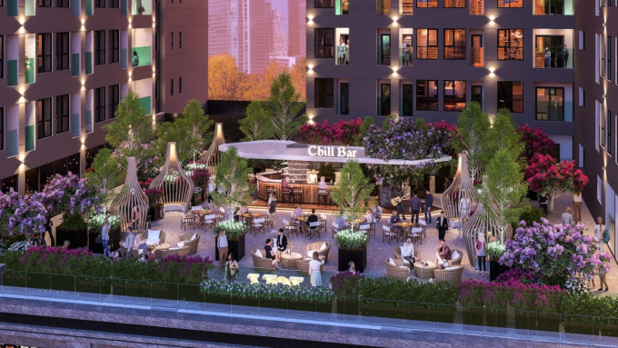 Trải nghiệm tận hưởng tại Chill Sky Bar. Ảnh phối cảnh