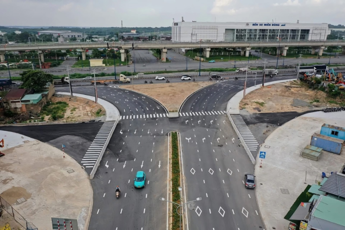 Đại lộ Thống Nhất (Trục Đông - Tây) sau giai đoạn một.