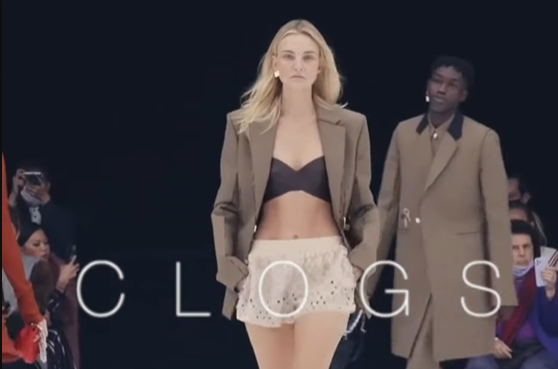 Mốt dép clog trên sàn diễn năm 2022