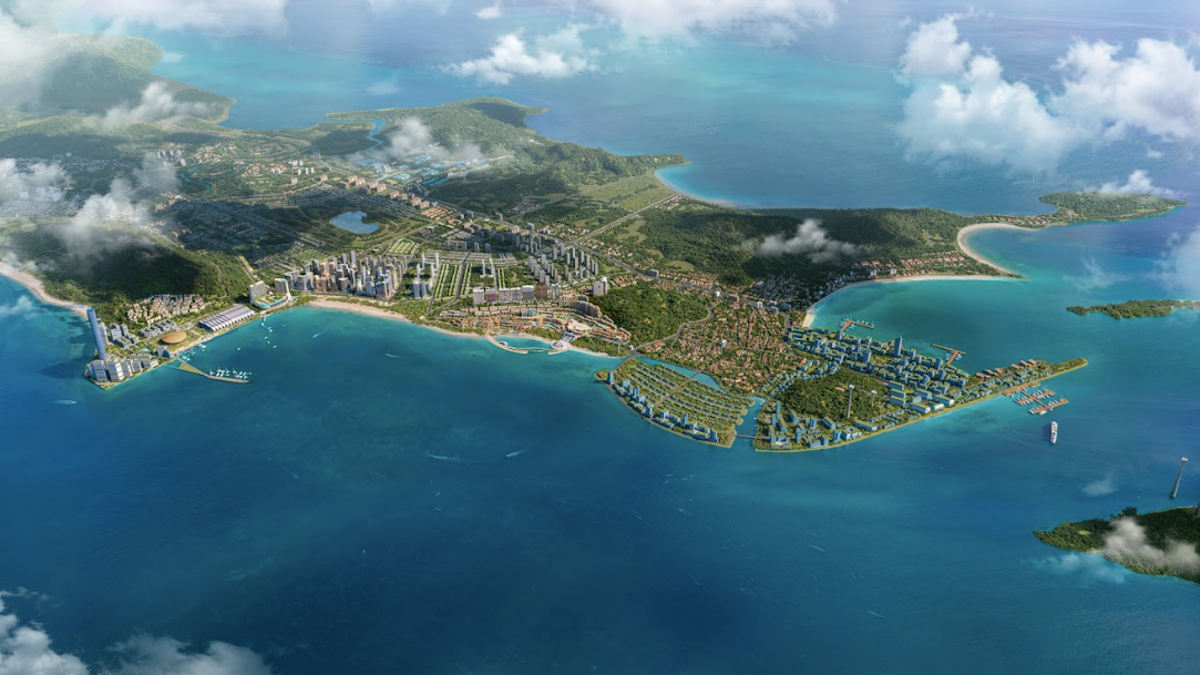 Phối cảnh tổng thể dự án Sun Group tại Nam đảo Phú Quốc. (Ảnh: Sun Property)