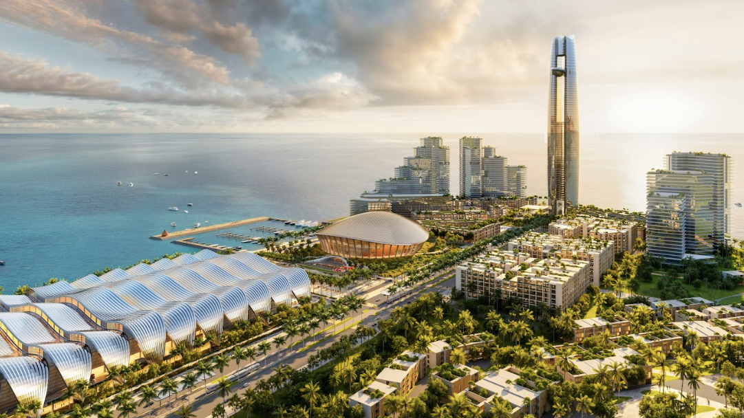 Dự án tọa lạc tại vị trí “vàng”, kề cận Trung tâm hội nghị APEC 2027 đang được Sun Group đầu tư tại Phú Quốc. (Ảnh: Sun Group)