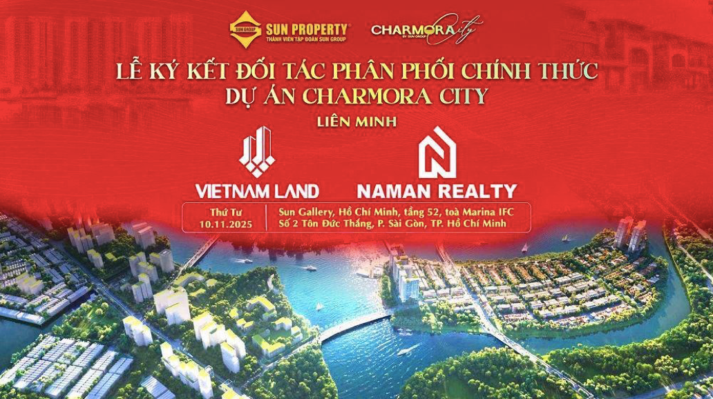 Lễ ký kết hợp tác phân phối dự án Charmora City diễn ra tốt đẹp.