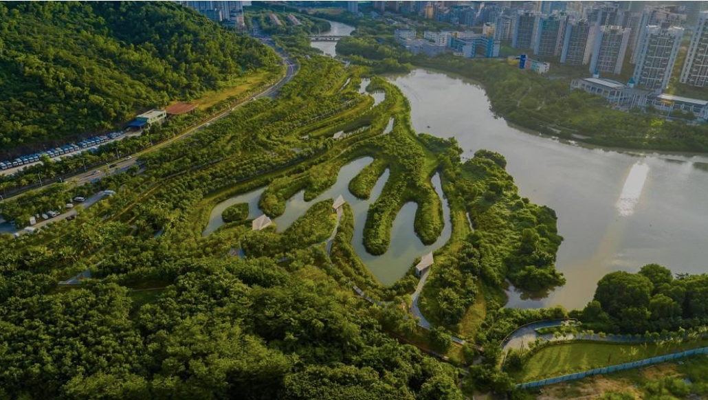 Dự án sở hữu tới 60ha mặt nước tạo không khí trong lành.