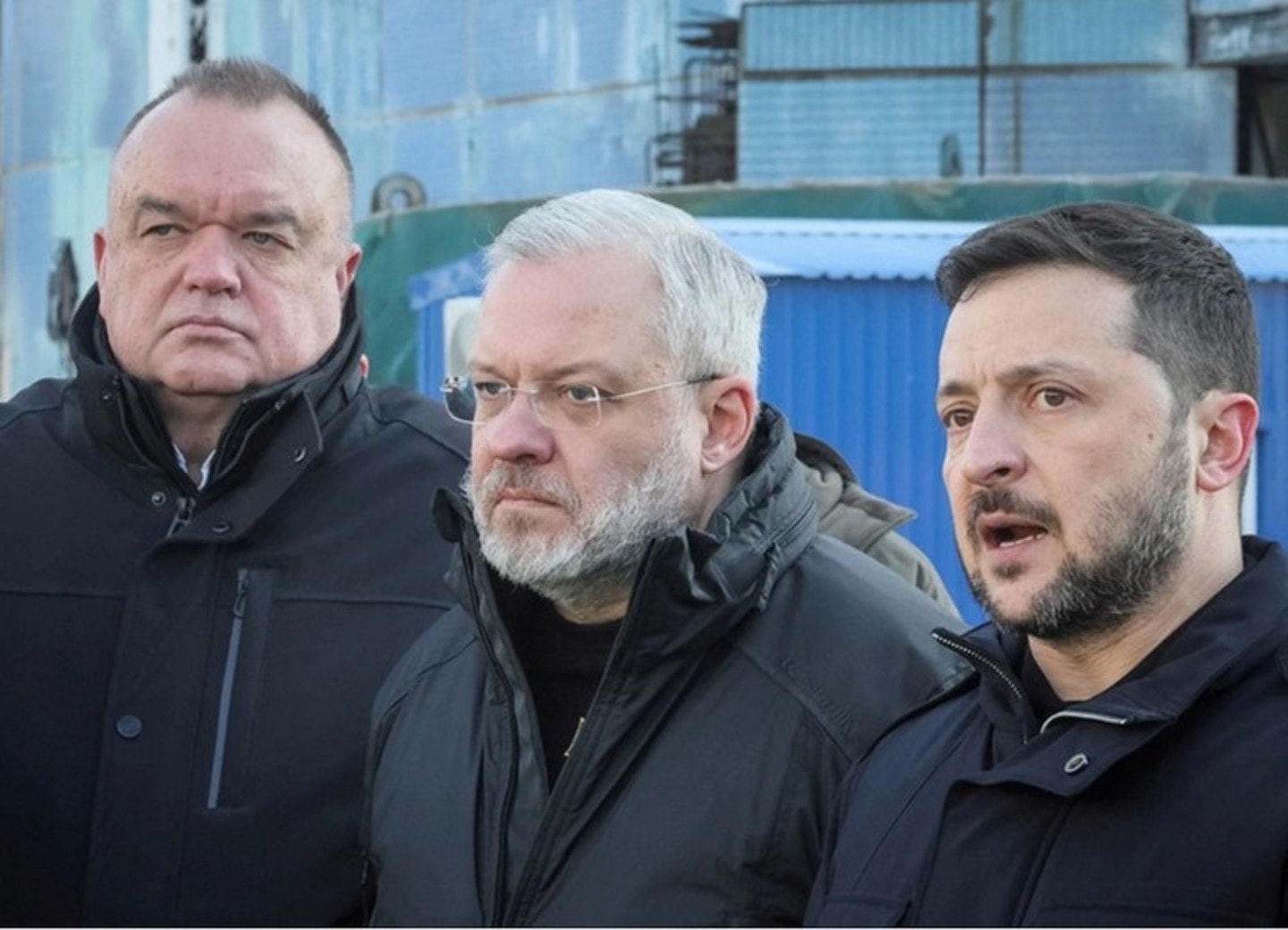 Ông German Galushchenko (ở giữa) từng giữ vị trí Bộ trưởng Năng lượng trong bốn năm. (Ảnh: Reuters)