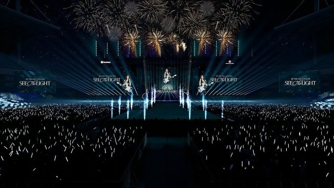 Bản vẽ sân khấu live concert See The Light. Ảnh: Nhân vật cung cấp