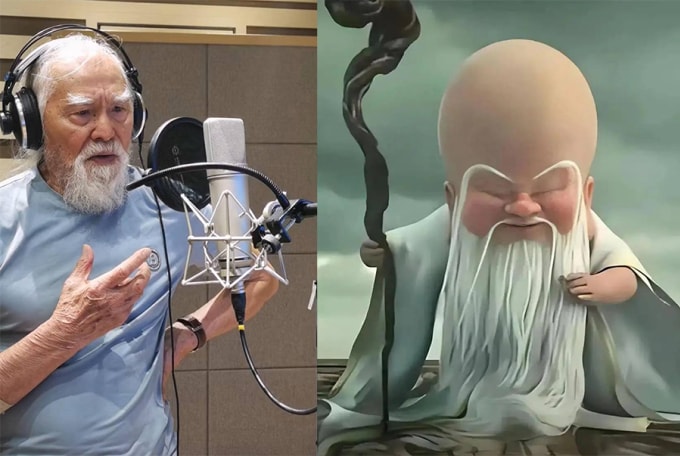 Ông Vương Đức Thuận lồng tiếng nhân vật trùm cuối trong Na Tra 2. Ảnh: QQ