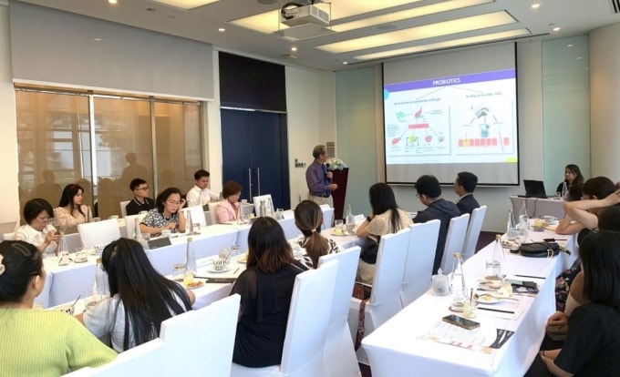Workshop hưởng ứng Tuần lễ Nâng cao nhận thức về đề kháng kháng sinh do công ty Biocodex phối hợp Hội Dược sĩ Nhà thuốc TP HCM, tháng 11 năm nay. Ảnh: Biocodex