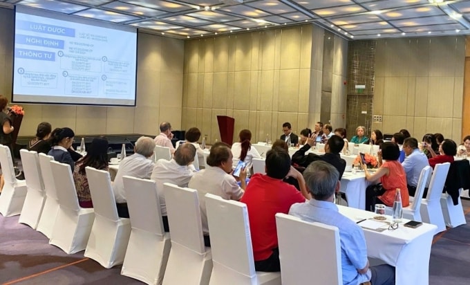 Một hoạt động hội thảo của Biocodex Việt Nam trong chiến dịch đề kháng kháng sinh. Ảnh: Biocodex