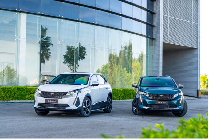 Bộ đôi Peugeot 3008 và 5008 phiên bản nâng cấp mới. Ảnh: Thaco Auto