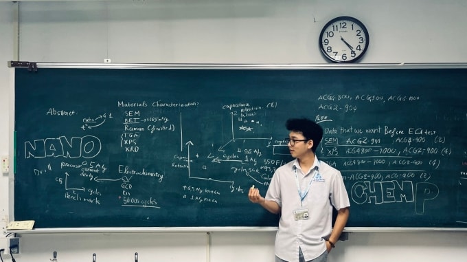 Lê Thành Tài trong chuyến trao đổi ở Đài Loan, tháng 9/2023. Ảnh: Nhân vật cung cấp