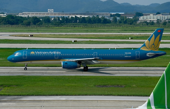 Máy bay tại sân bay quốc tế Nội Bài. Ảnh: Giang Huy