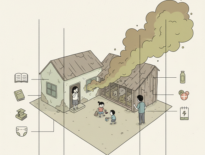 Mẹ con tôi không thở nổi từ khi chồng xây chuồng trại gần nhà