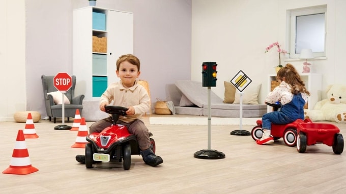 Trẻ em tại Đức được làm quen với kỹ năng và văn hóa lái xe từ nhỏ qua các mô hình. Ảnh: big.de