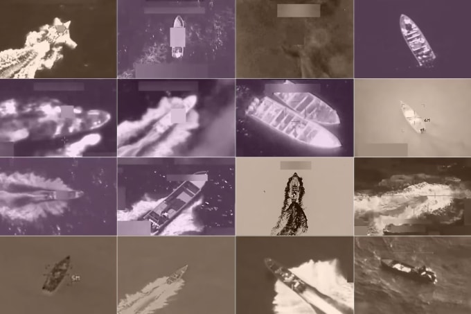 Vụ quân đội Mỹ tấn công xuồng chở ma túy trên biển Caribe ngày 2/9. Ảnh: WP