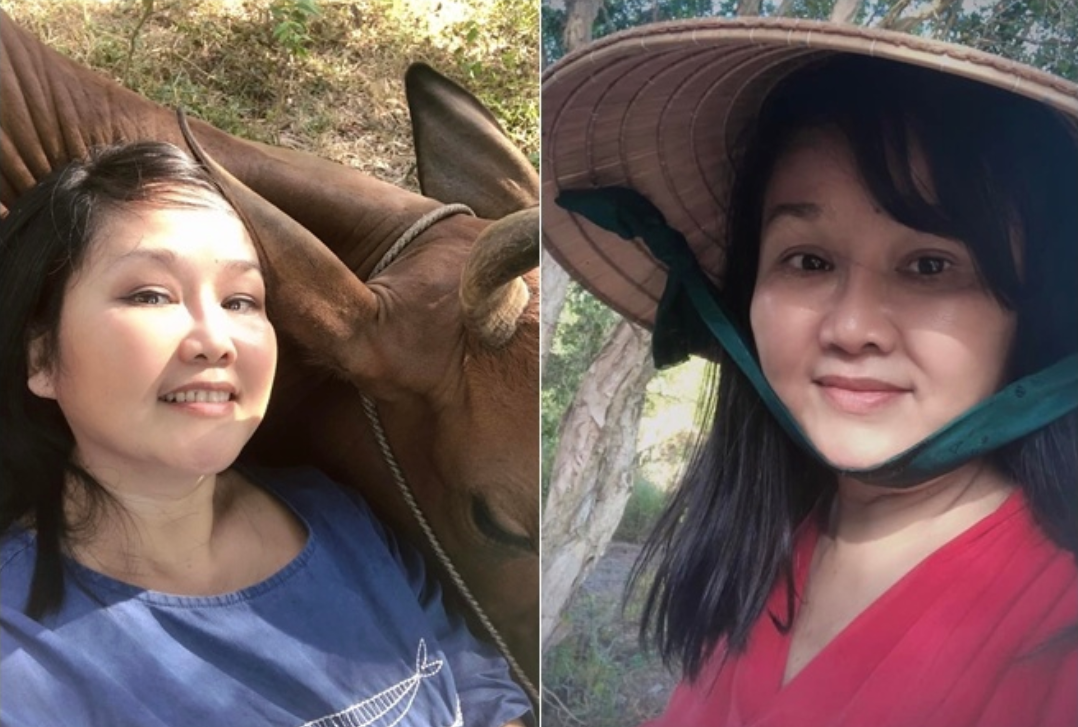 Những hình ảnh đời thường giản dị của BTV Thu Uyên.