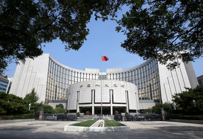 Trụ sở Ngân hàng Nhân dân Trung Quốc (PBOC) tại Bắc Kinh ngày 28/9/2018. Ảnh: Reuters