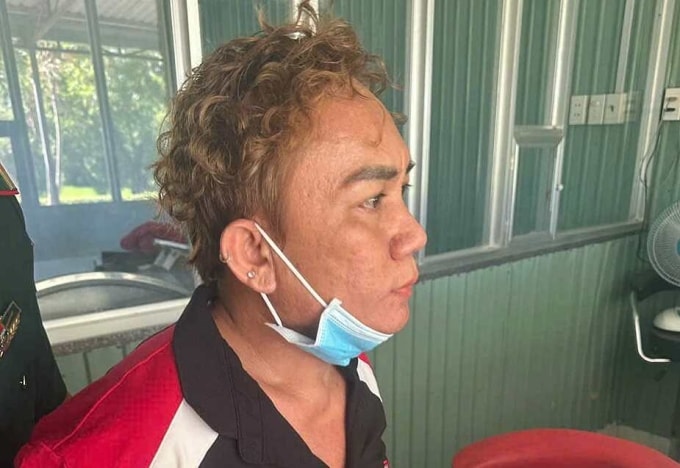 Nguyễn Tấn Thành lcu1 bị bắt giữ. Ảnh: Cảnh sát cung cấp