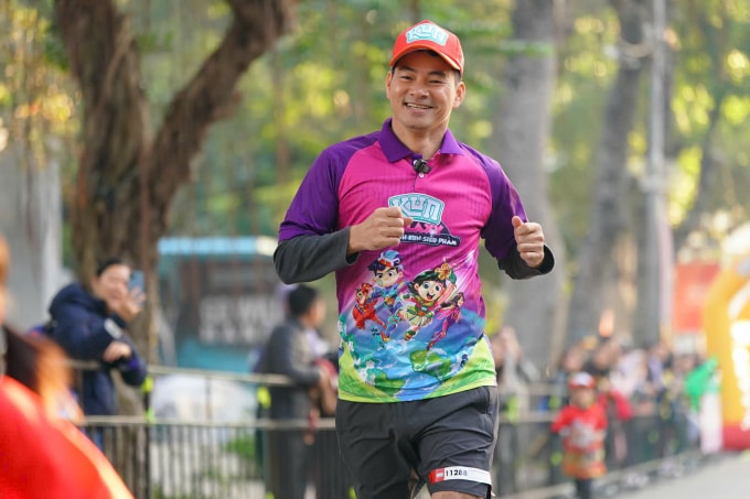Papa bự Xuân Bắc xuất hiện ở Kun Marathon 4 mùa gần nhất. Ảnh: VnExpress Marathon