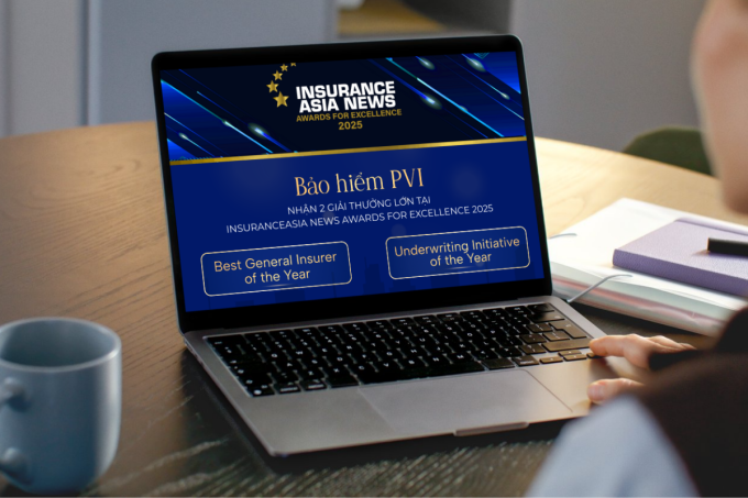 Bảo hiểm PVI nhận hai giải tại InsuranceAsia News Awards for Excellence 2025. Ảnh: Bảo hiểm PVI