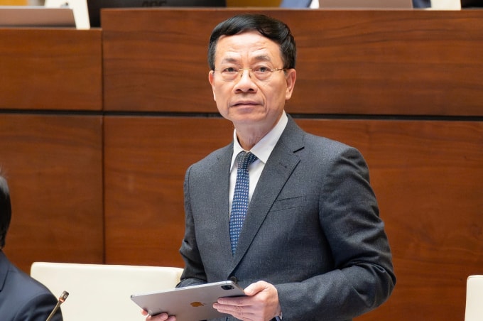 Bộ trưởng Khoa học và Công nghệ Nguyễn Mạnh Hùng. Ảnh: Hoàng Phong