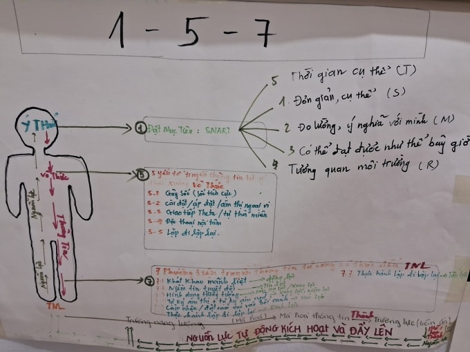 Một phần nội dung khóa học chữa lành. Ảnh: nhân vật cung cấp