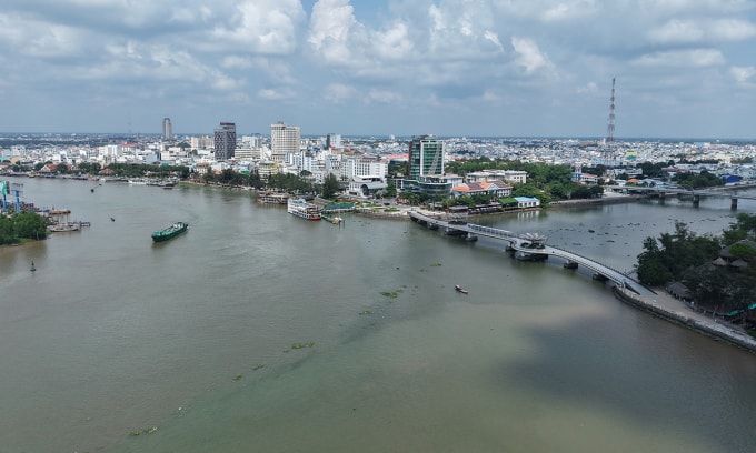 Sông Cần Thơ tại khu vực bến Ninh Kiều được chọn tổ chức sân khấu chính của Lễ hội. Ảnh: An Bình