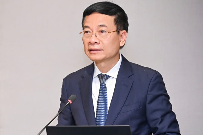 Bộ trưởng Khoa học và Công nghệ Nguyễn Mạnh Hùng. Ảnh: Minh Sơn