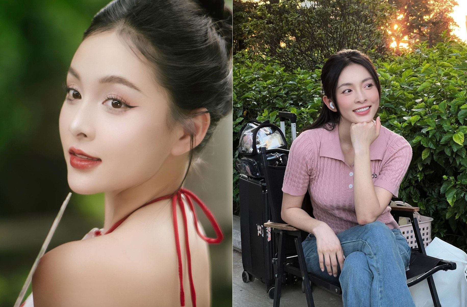 Khác với vẻ ghê gớm trên phim, nhân vật Nga ở ngoài đời sở hữu nhan sắc ngọt ngào, nữ tính. Trên trang cá nhân, nữ diễn viên thường xuyên chia sẻ những bộ ảnh xinh đẹp.