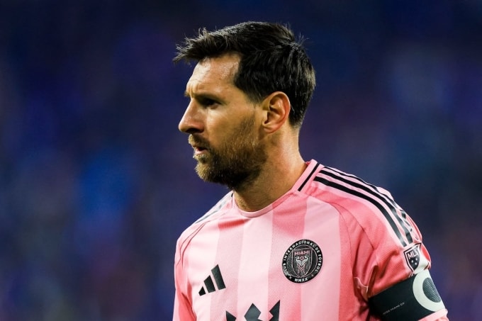 Messi trong một trận đấu cùng Inter Miami tại MLS 2025. Ảnh: Reuters