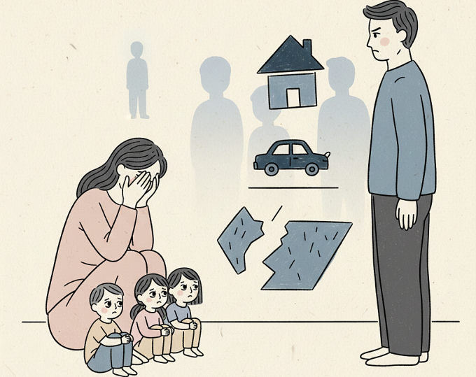 Chồng bắt tôi từ chối tài sản và quyền nuôi con vì tội ngoại tình