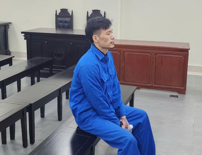 Bị cáo Âu Hải Hưng tại tòa. Ảnh: Danh Lam