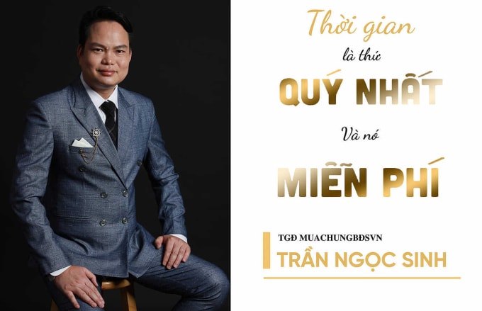 Trần Ngọc Sinh quảng cáo liên tục trên mạng xã hội để lừa nhà đầu tư. Ảnh: Mua chung BĐS