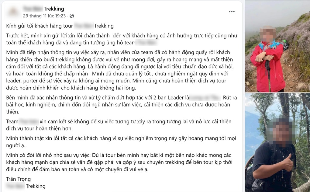 Nữ du khách tố bị người dẫn đoàn quấy rối khi trekking ở Tà Xùa Lào Cai - 2 Nữ du khách tố bị người dẫn đoàn quấy rối khi trekking ở Tà Xùa Lào Cai - 2