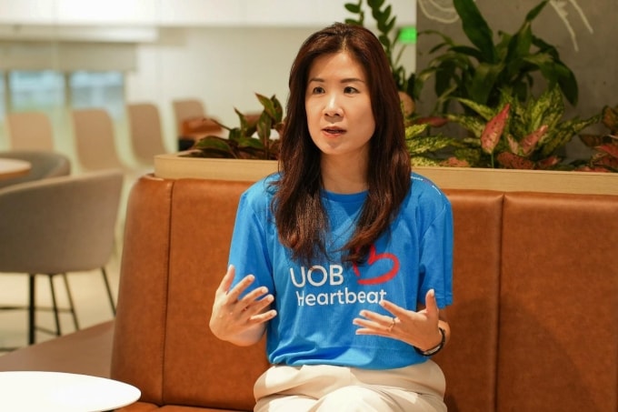 Bà Lim Lijuan, Giám đốc Cấp cao Phòng Tài chính, Dịch vụ Doanh nghiệp và Phát triển bền vững của ngân hàng. Ảnh: UOB Việt Nam