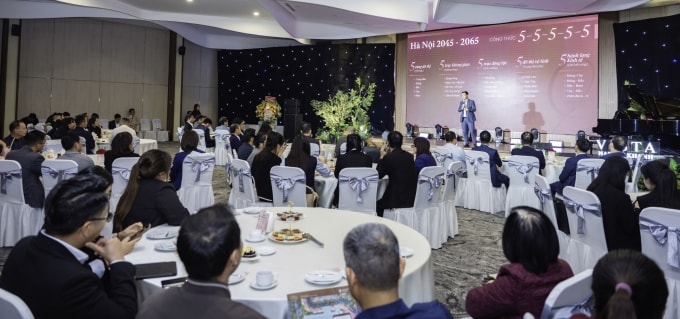 Đại diện chủ đầu tư SJ Group chia sẻ thông tin mới về dự án. Ảnh: SJ Group