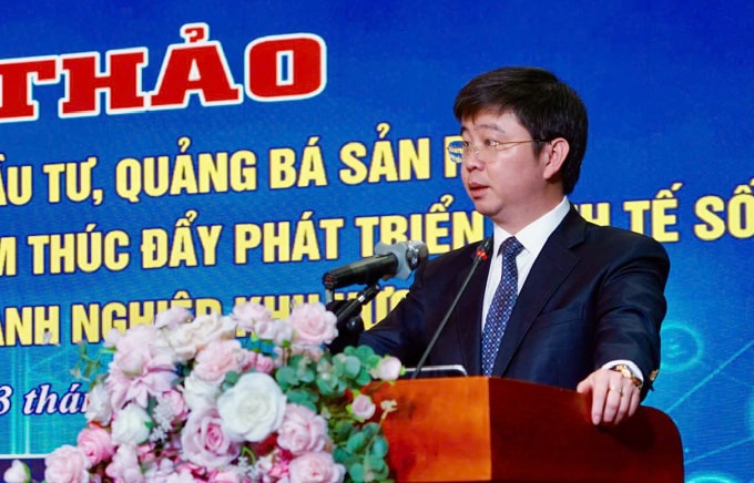 Thứ trưởng Khoa học và Công nghệ Bùi Hoàng Phương phát biểu tại sự kiện. Ảnh: TTTT