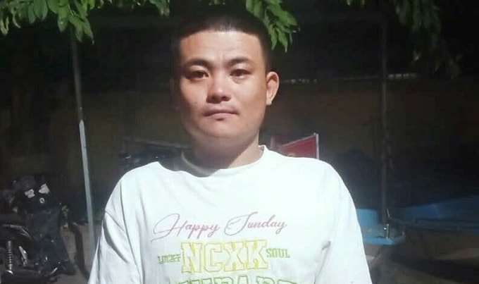 La Văn Lộc tại cơ quan điều tra. Ảnh: Dương Đông