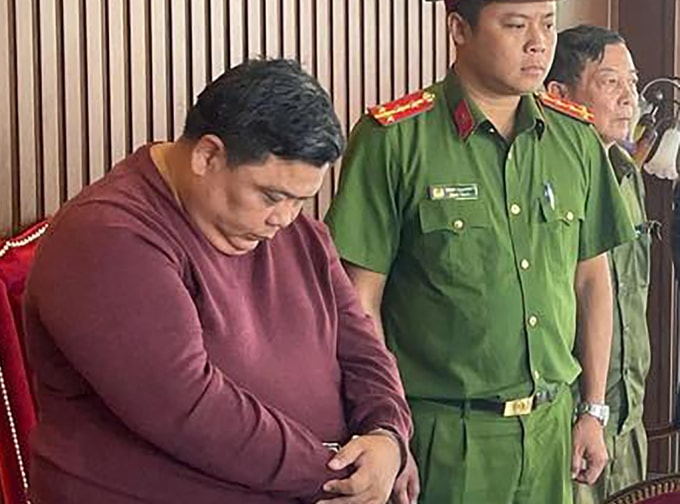 Nguyễn Đình Nam lúc bị bắt. Ảnh: Công an cung cấp