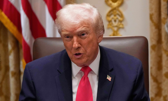 Tổng thống Mỹ Donald Trump trong cuộc họp nội các tại Nhà Trắng hôm 2/12. Ảnh: AP