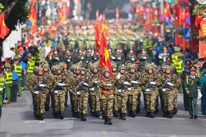 Diễu binh, diễu hành A80 trong ngày Quốc khánh, tháng 9/2025. Ảnh: Quỳnh Trần