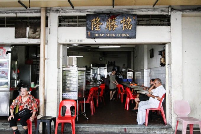 Tiệm kopitiam Heap Seng Leong tại Singapore. Ảnh: STB
