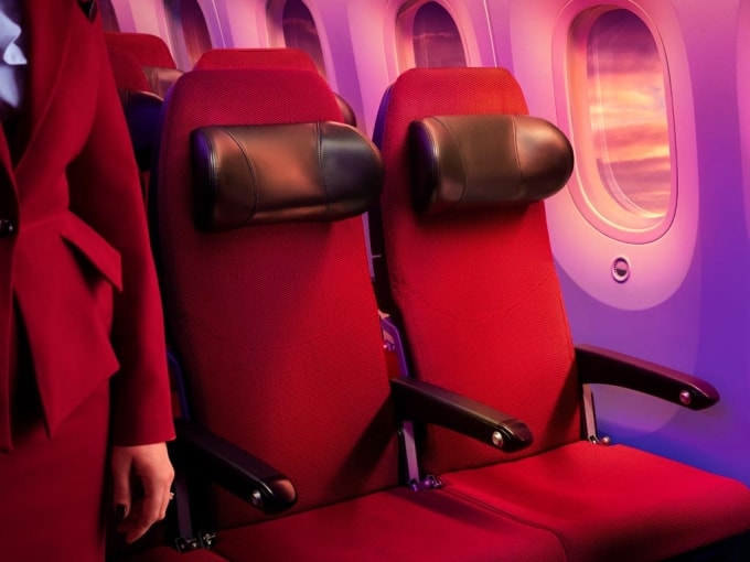 Ghế phổ thông của hãng Virgin. Ảnh: Fly with virgin atlantic
