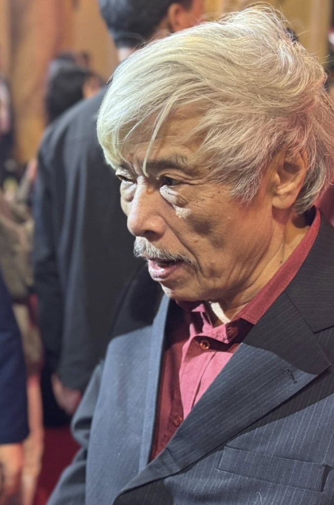 Nhà văn Bảo Ninh tại sự kiện vinh danh hôm 30/11. Ảnh: Phan Chi