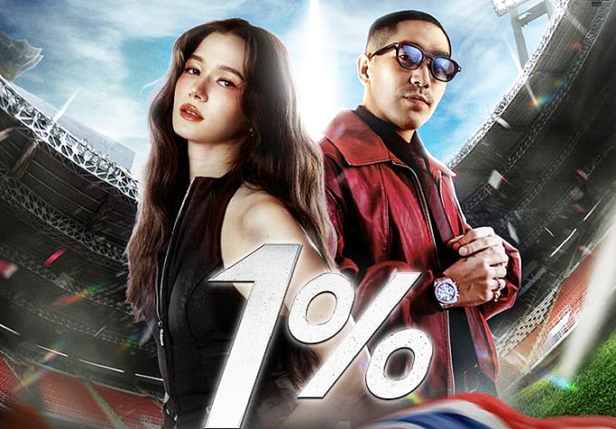 Violette Wautier (trái) và rapper Twopee. Ảnh: SEAGames 2025