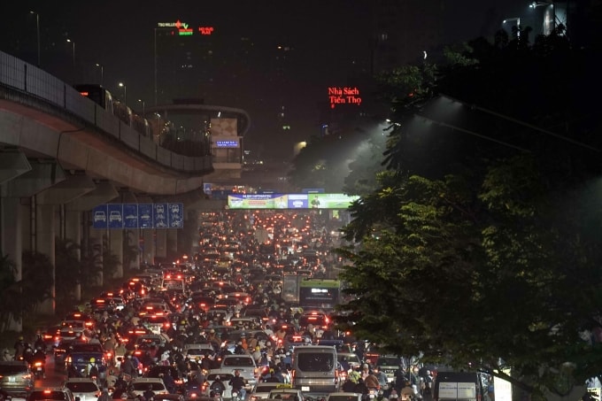 Đường Nguyễn Trãi hôm 1/12. Ảnh: Hoàng Giang