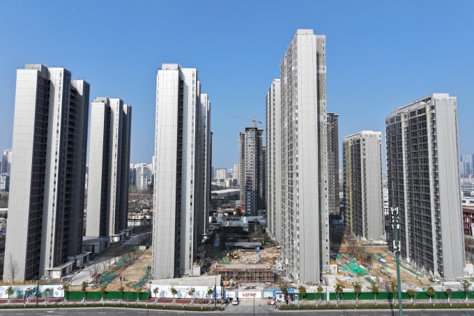 Một khu phức hợp nhà ở của China Vanke ở Nam Kinh, Giang Tô, Trung Quốc ngày 13/2. Ảnh: AFP