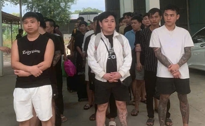 Một số nghi phạm trong vụ án. Ảnh: Công an cung cấp