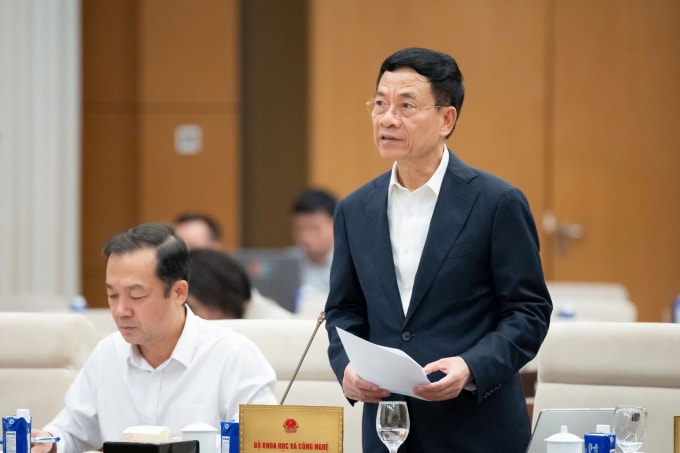 Bộ trưởng Khoa học và Công nghệ Nguyễn Mạnh Hùng. Ảnh: Hoàng Phong