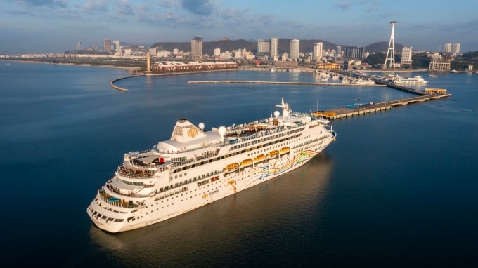 Cảng tàu khách quốc tế Hạ Long nằm tại Bãi Cháy. Ảnh: Ánh Dương