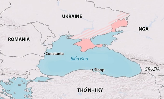 Khu vực Biển Đen. Đồ họa: Geopolitical Monitor